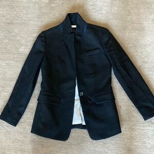 J Crew Regent Wool Blazer Size 000P Black